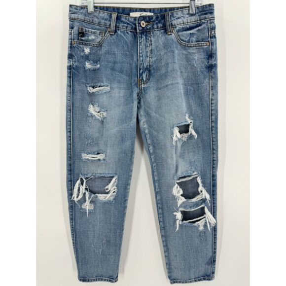 KANCAN Distressed Boyfriend Jeans KC6195M Size 28 - Picture 1 of 7